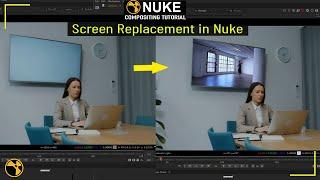 Screen Replacement in Nuke  Nuke TV Screen Replacement Tutorial