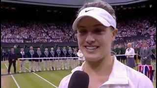 Eugenie Bouchard post-match interview - Wimbledon 2014