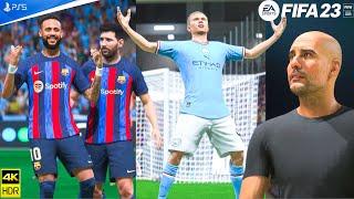 Pep Guardiolas Manchester City Vs Barcelona UCL 2015 - FIFA Experminet  PS5 4K60 HDR  Next Gen