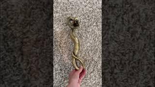  Handmade Bronze Snake Door Handle  probably the only snake you want to handle. #bronze #home