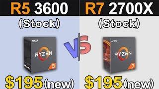 Ryzen 5 3600 Vs. Ryzen 7 2700X  1080p and 1440p Gaming Benchmarks