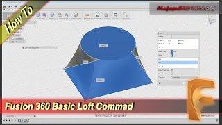 Fusion 360 How To Loft Object Point And Rails