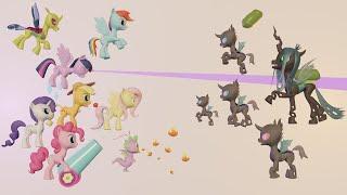 Ponies Vs Changelings 2