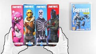 Unboxing FORTNITE Battle Royale Action-Figures + Deep Freeze Bundles PS4 PC Xbox One Switch