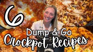 6 *NEW* DUMP & GO CROCKPOT DINNERS  The Easiest Crockpot Recipes