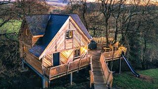 An Amazing Hand Built Tree House With Hot Tub - A UK Holiday Home Full Tour