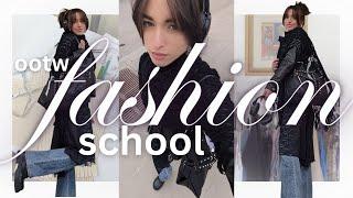 OUTFITS of my first week as a FASHION STUDENT & video diary