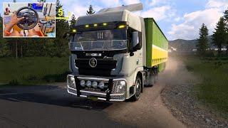 ShacMan x3000 via  RusMap 1.50 - Euro Truck Simulator 2 - Steering Wheel PC Gameplay