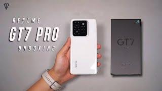 Realme GT7 Pro Light White Unboxing & Hands on Exclusive  RealmeUI 6