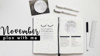 plan with me  november bullet journal setup