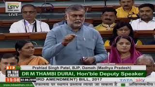 Shri Prahlad Singh Patel on The Constitution One Hundred and Twenty-Third Amendment Bill 2017