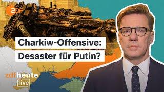 Ukraine-Erfolg bei Charkiw Russlands Armee droht Umfassung  Militärexperte Lange bei ZDFheute live