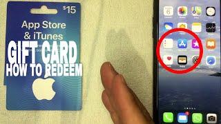   How To Redeem iTunes App Store Gift Card 