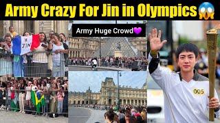 Army Craze on Jin in Olympics  Jin Finally Coming in Olympics