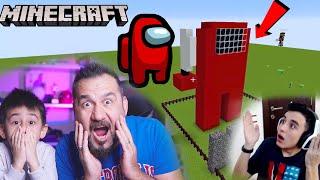 MİNECRAFT AMONG US HEYKEL YARIŞMASI  MINECRAFT OYNUYORUZ