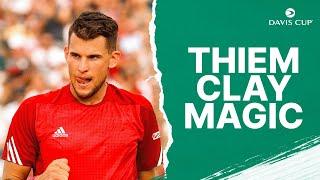 Dominic Thiem Best Shots on Clay   Davis Cup