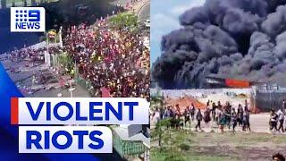 Violent riots erupt in Papua New Guinea killing multiple people  9 News Australia