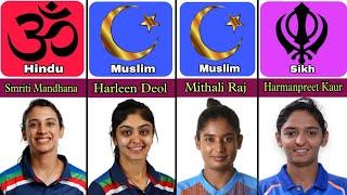 Religion of india Womens cricket team. India womens national cricket Players religion.