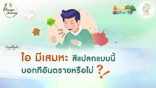 ไอ มีเสมหะ สีแปลกแบบนี้ บอกทีอันตรายหรือไม่ ⁉