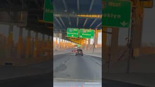 Lower Level Westbound of Long Island Expressway I-495 in Queens New York City