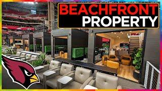 Arizona Cardinals debut Casitas NFL field level living rooms