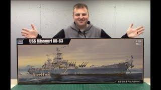 1200 scale Missouri by Trumpeter Build Video 1