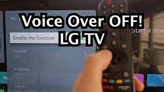 LG Smart TV - How to Turn OFFON Voice Guide