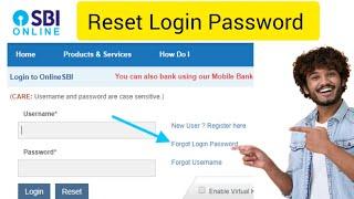 How to reset SBI net banking login password   forget SBI internet banking password.