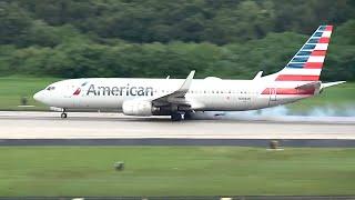 Plane Tire Explodes On Takeoff