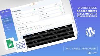 WordPress Google Sheets Table Import and Synchronization