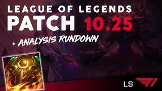 T1 LS LoL Patch Notes 10.25 - Super Rundown + Meta analysis