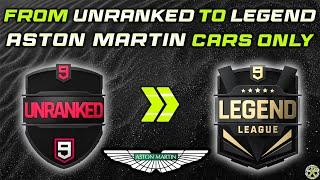 Asphalt 9  ASTON MARTIN cars ONLY  From UNRANKED to LEGEND LEAGUE