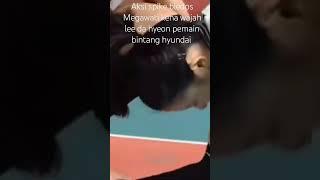 spike bledos Megawati makan korban  pemain hyundai Lee da Hyeon #sports #videoshort #shortvideo