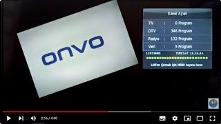 Onvo tv kanal arama frekans ayarlama ve kanalları sıralama 