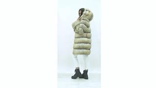 59Exceptionally warm and lightweight Saga Furs fox fur jacket in Golden Island.