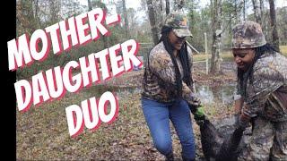 Mom & Daughter Tackling Wild Hog Control Together  #hog #hunting #trapping #wildlife