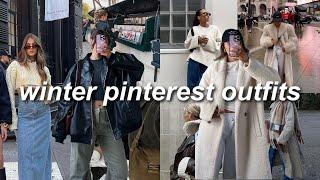 RECREATING PINTEREST OUTFITS 2024  trendy winter & early spring outfit ideas *get inspired*