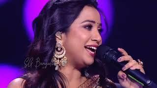 Shreya Ghoshal & Sonu NigamMain Hoon Na Title Track Live Duet Performance In KBC By ShreyaSonuJodi