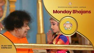Monday Bhajans  1st July 2024  8.00 PM AEST  #gayatri #talk #saibhajans #mondaydevotional