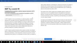 Traducir NIIF - IFRS covid-19 ONLINE de Ingles a Español 2020 en 2 min