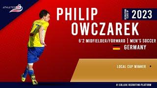 Mens Soccer  #14 Blue  Philip Owczarek Germany  Recruit 2023  Showcas