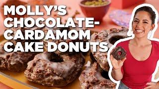 Molly Yehs Chocolate-Cardamom Cake Donuts  Girl Meets Farm  Food Network