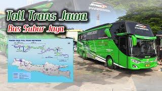 Jalan Toll Trans Jawa dengan Bus Pariwisata Subur Jaya - 4K