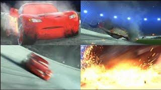 104 Lightning McQueens Best Moments of Cars 3 Crashes