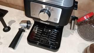 Кофеварка рожковая Delonghi EC 260 обзор в деле.