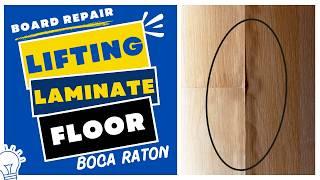 Lifting Laminate Flooring Repair DIY - How Fix Replace Boards Damaged Laminate Floor Boards Pet Pee