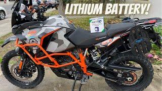 Installing the Earth-X Lithium Battery on a KTM 1290 SAR - Huge Improvement