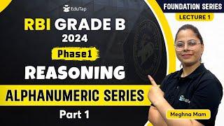 Alphanumeric Series  Reasoning Classes For RBI Grade B  Important Reasoning Topics  EduTap RBI