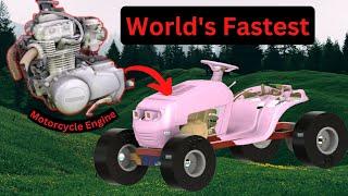 Building The Worlds Fastest Drifting Lawn Mower - Motorcycle Powered Mower Build - Part 1