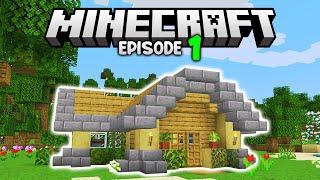سفر Minecraft من آغاز شد  Lets Play Minecraft Survival Episode 1 1.21